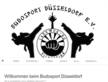 Tablet Screenshot of budosport-duesseldorf.de